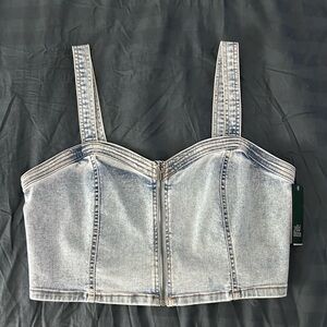 Wild Fable Denim Cropped Top